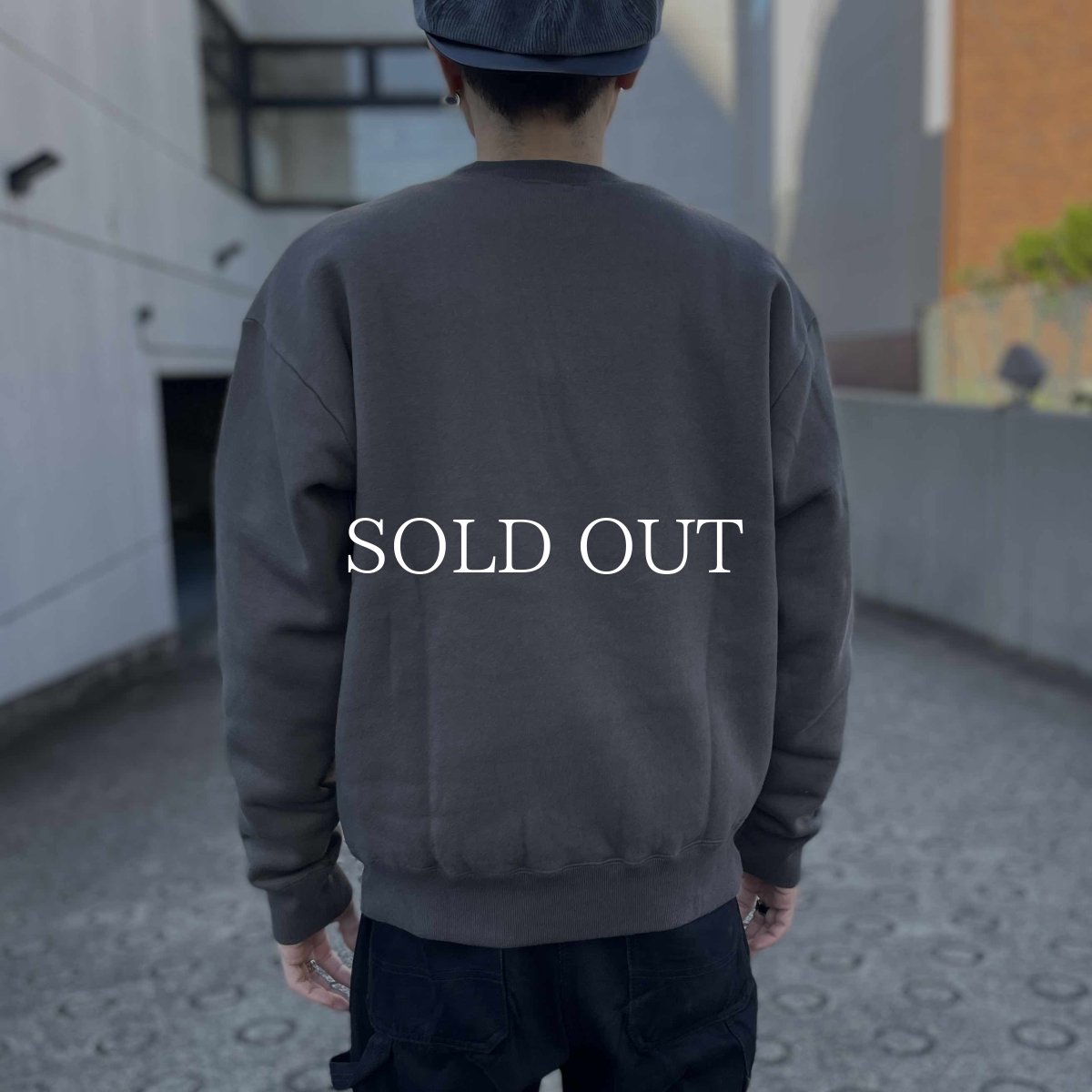 画像3: RATS  CREW NECK SWEAT BAR TAG (CHARCOAL) (3)