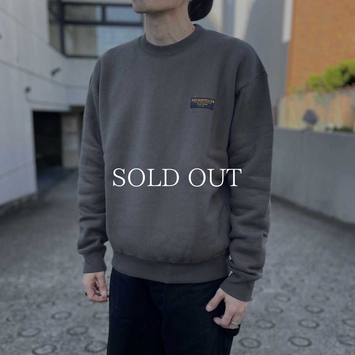 画像2: RATS  CREW NECK SWEAT BAR TAG (GRAY) (2)