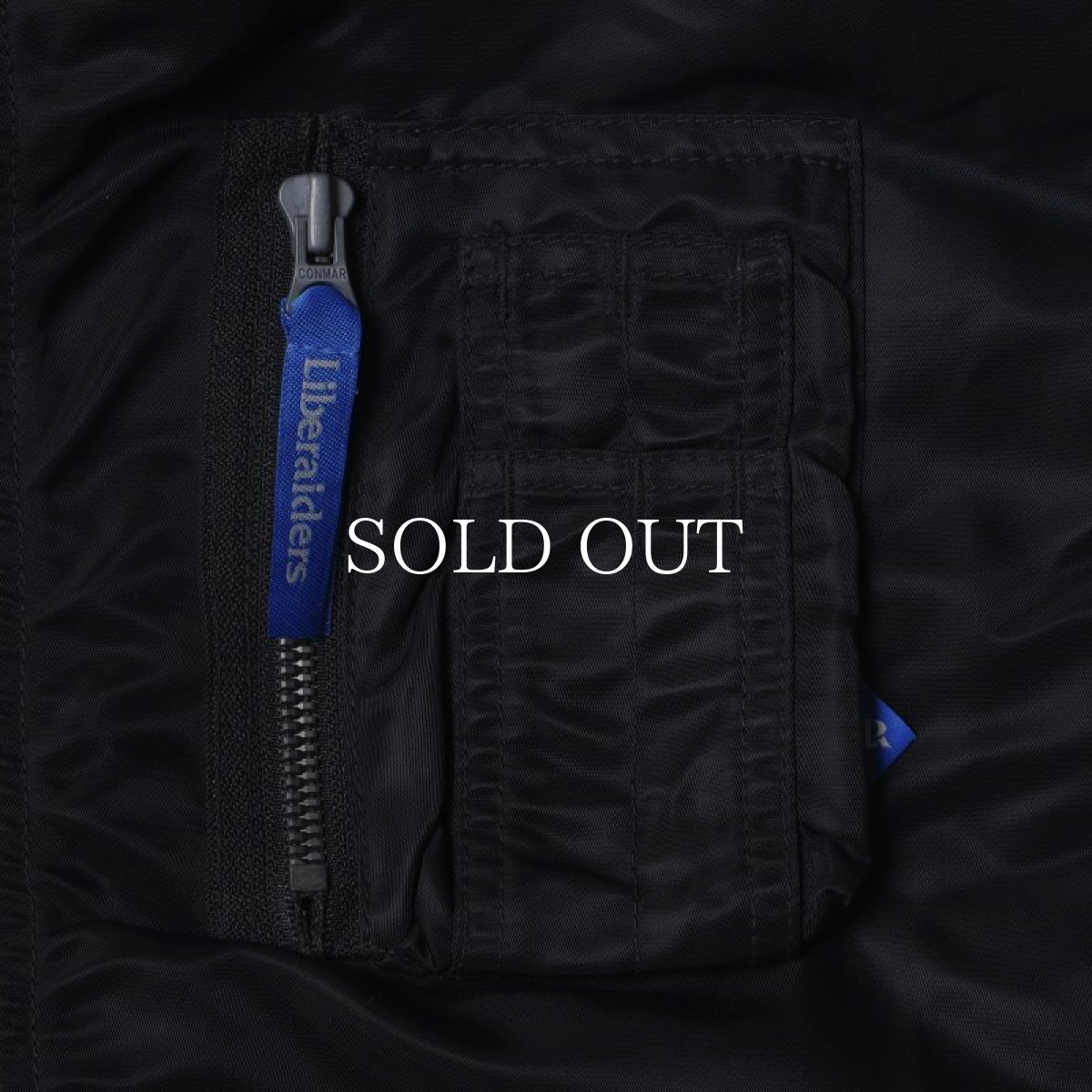 画像6: Liberaiders  COLLARLESS FLIGHT JACKET (BLACK) (6)