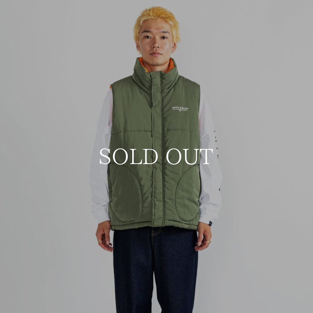 画像2: APPLEBUM  Military Innercotton Vest (Olive) (2)