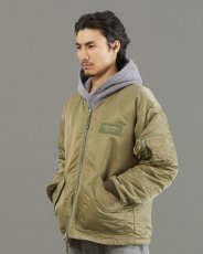 画像15: Liberaiders  COLLARLESS FLIGHT JACKET (OLIVE) (15)