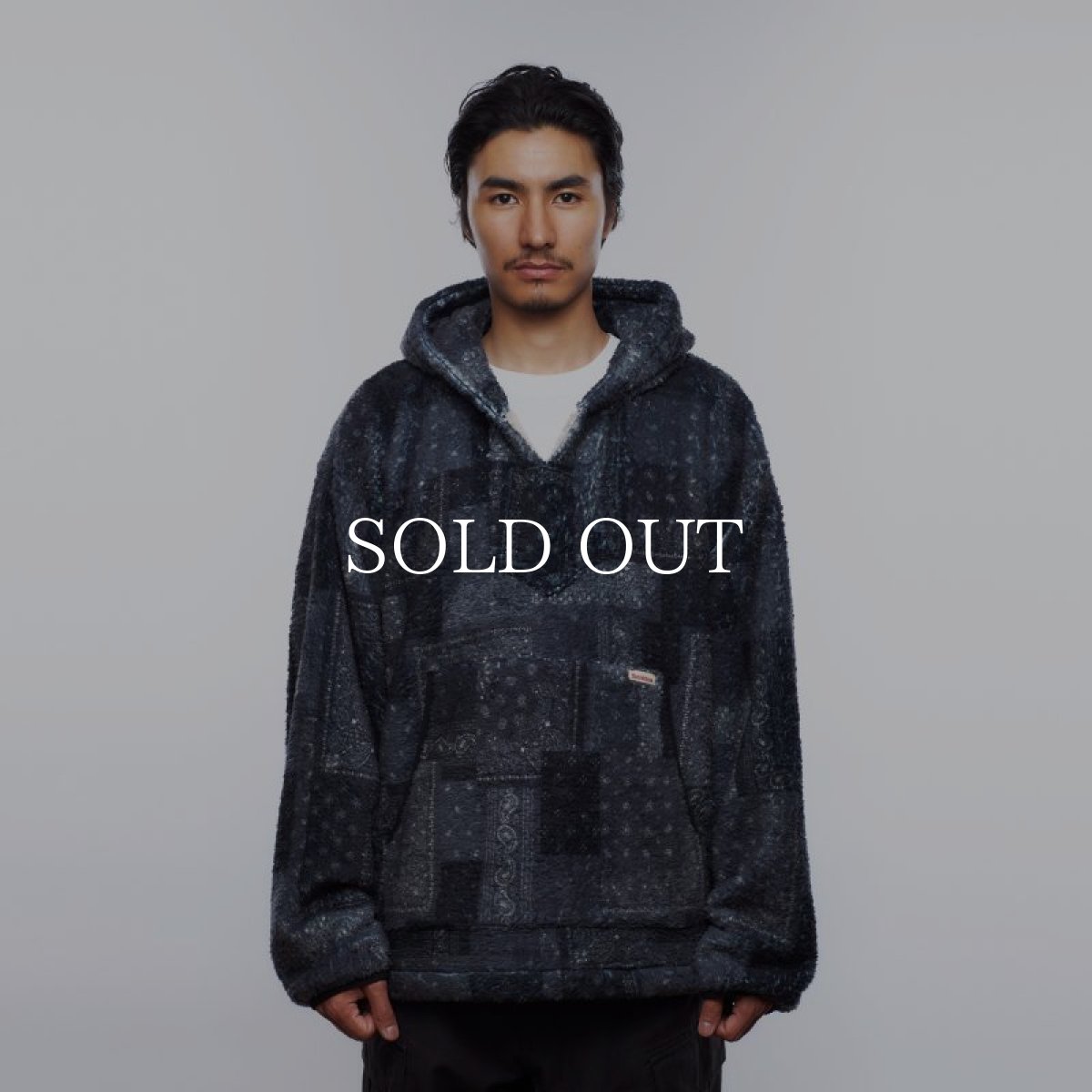 画像3: Liberaiders  BANDANA PILE FLEECE HOODIE (BLACK) (3)