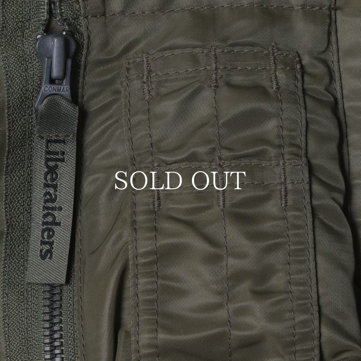 画像8: Liberaiders  COLLARLESS FLIGHT JACKET (OLIVE) (8)