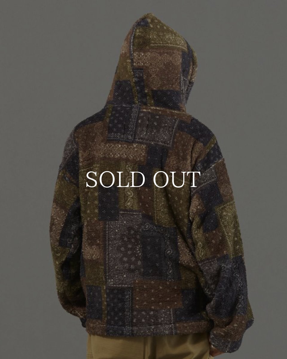 画像12: Liberaiders  BANDANA PILE FLEECE HOODIE (BROWN) (12)