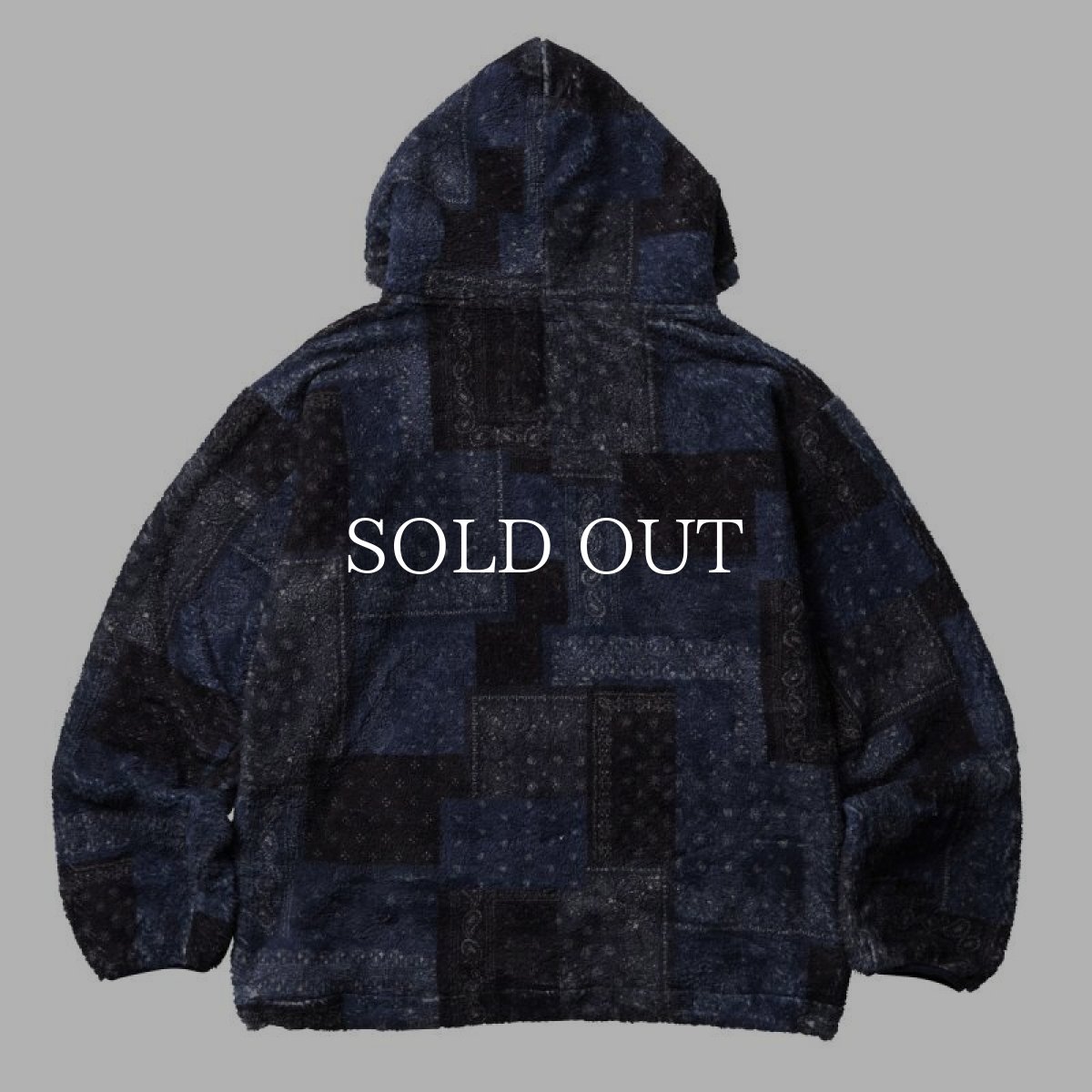 画像2: Liberaiders  BANDANA PILE FLEECE HOODIE (NAVY) (2)