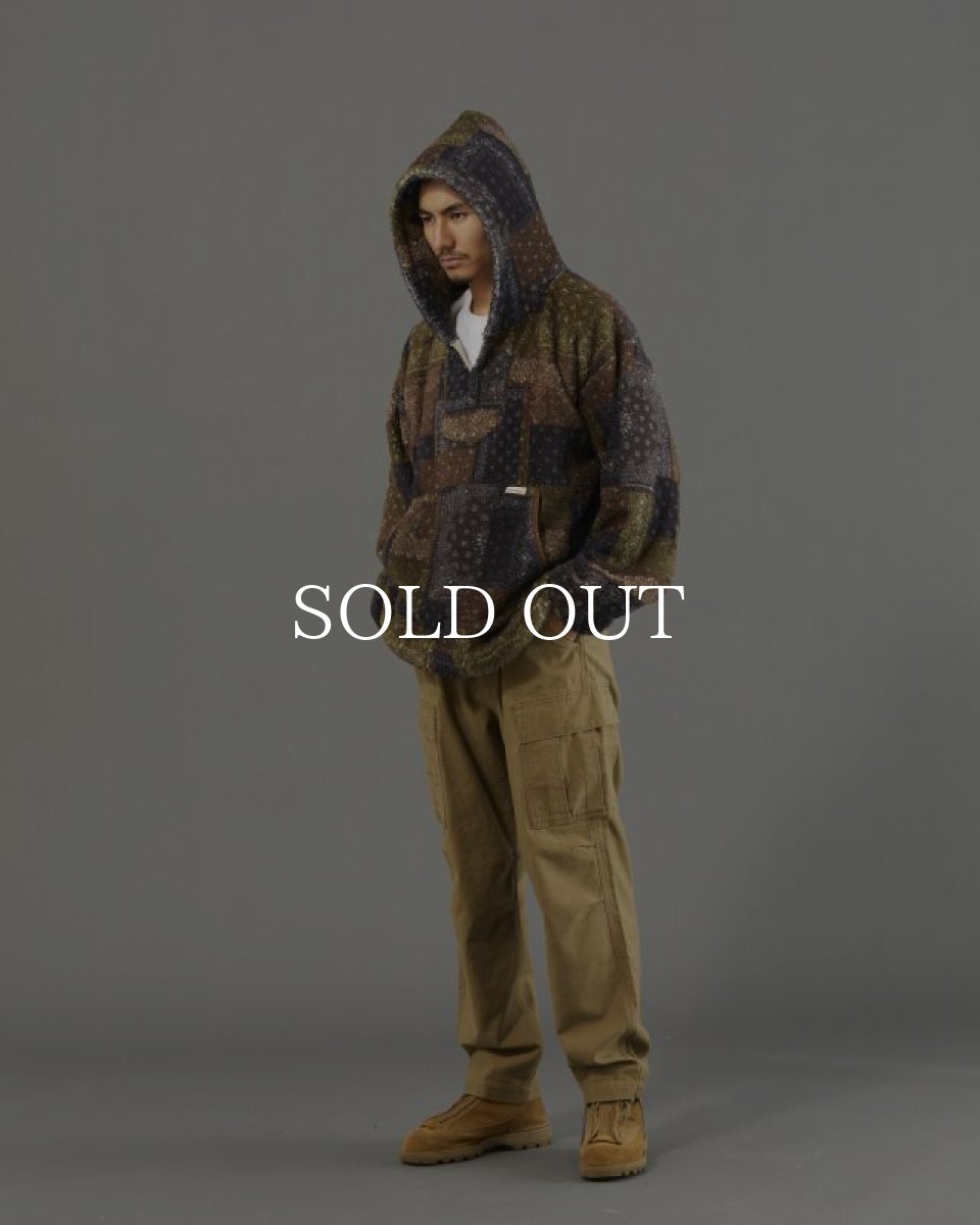 画像10: Liberaiders  BANDANA PILE FLEECE HOODIE (BROWN) (10)