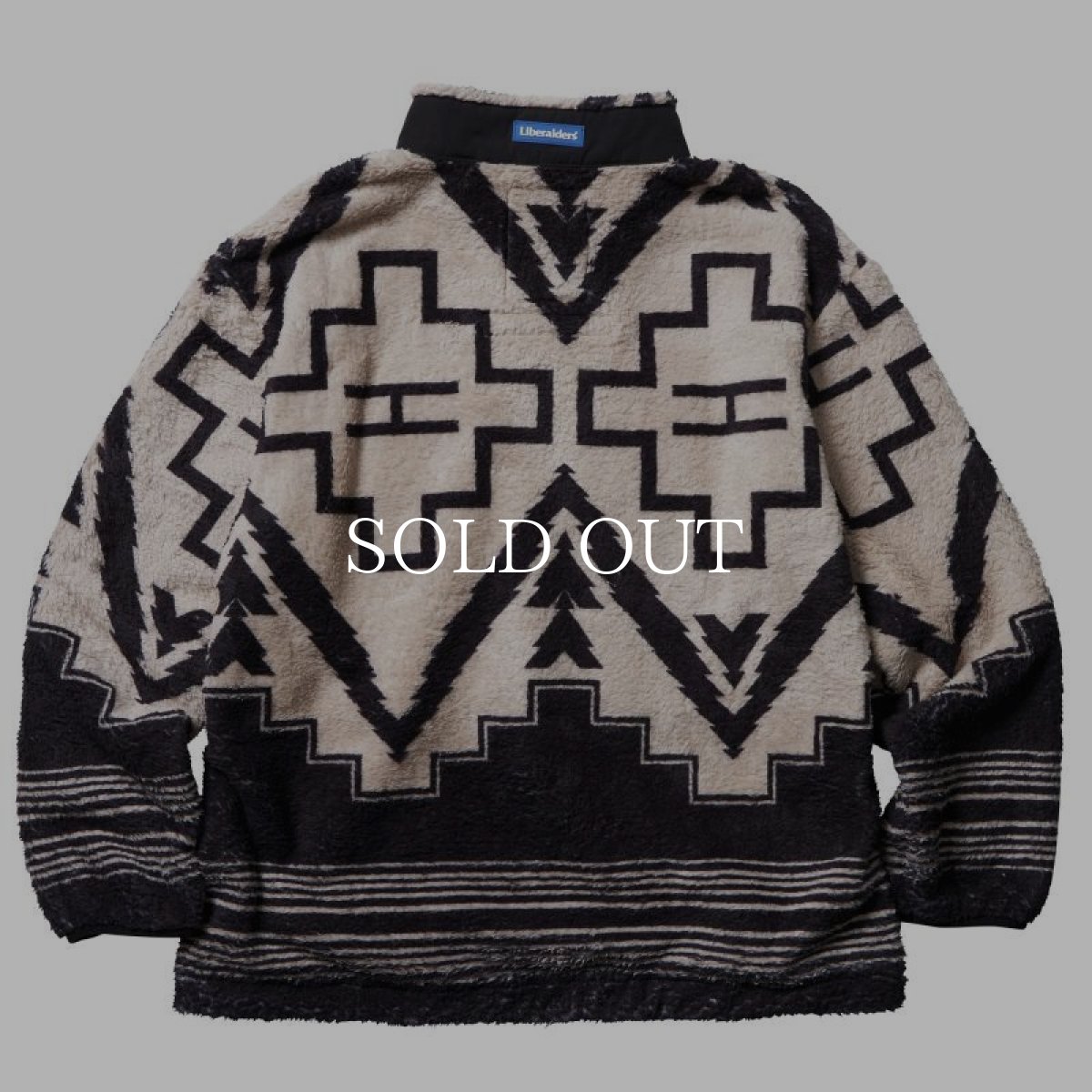 画像2: Liberaiders  TRADITIONAL PILE FLEECE ANORAK (BLACK) (2)