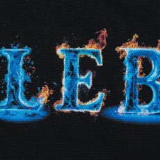 画像5: APPLEBUM  "Blue Flame Logo" Canvas Zip Totebag (Black) (5)