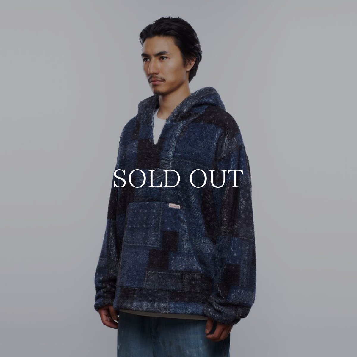 画像11: Liberaiders  BANDANA PILE FLEECE HOODIE (NAVY) (11)