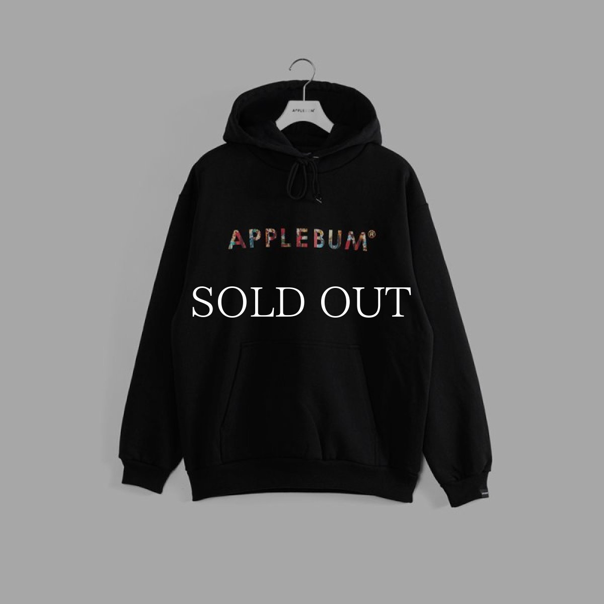 画像1: APPLEBUM  "Stained Glass Logo" Heavy Sweat Parka (Black) (1)