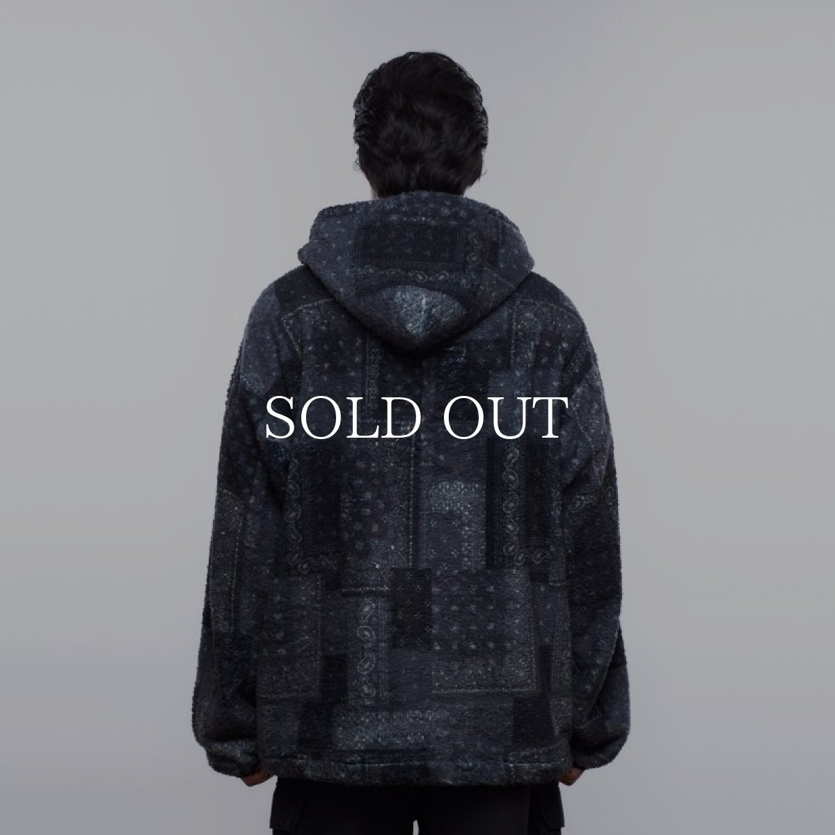 画像5: Liberaiders  BANDANA PILE FLEECE HOODIE (BLACK) (5)