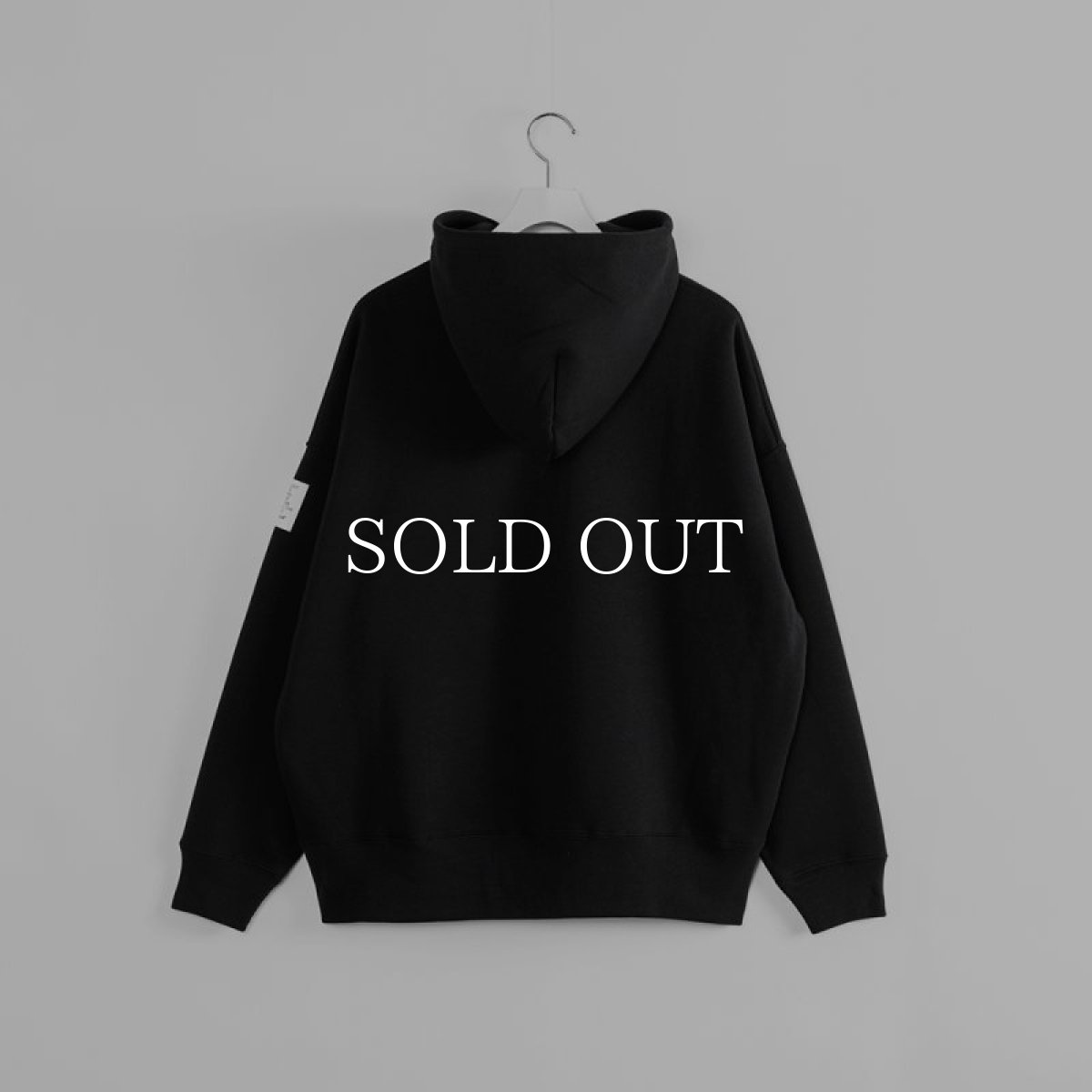 画像2: APPLEBUM  "Blue Flame Logo" Sweat Parka (Black) (2)