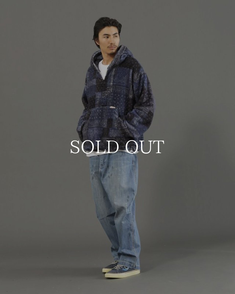 画像17: Liberaiders  BANDANA PILE FLEECE HOODIE (NAVY) (17)