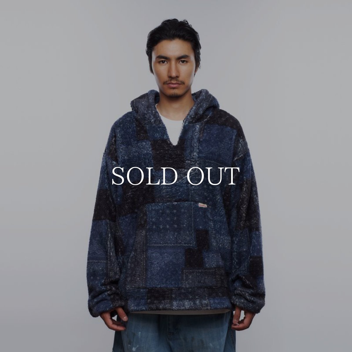 画像10: Liberaiders  BANDANA PILE FLEECE HOODIE (NAVY) (10)