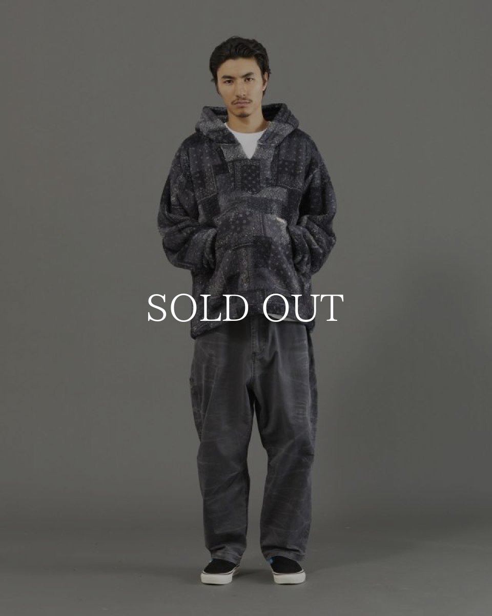 画像9: Liberaiders  BANDANA PILE FLEECE HOODIE (BLACK) (9)