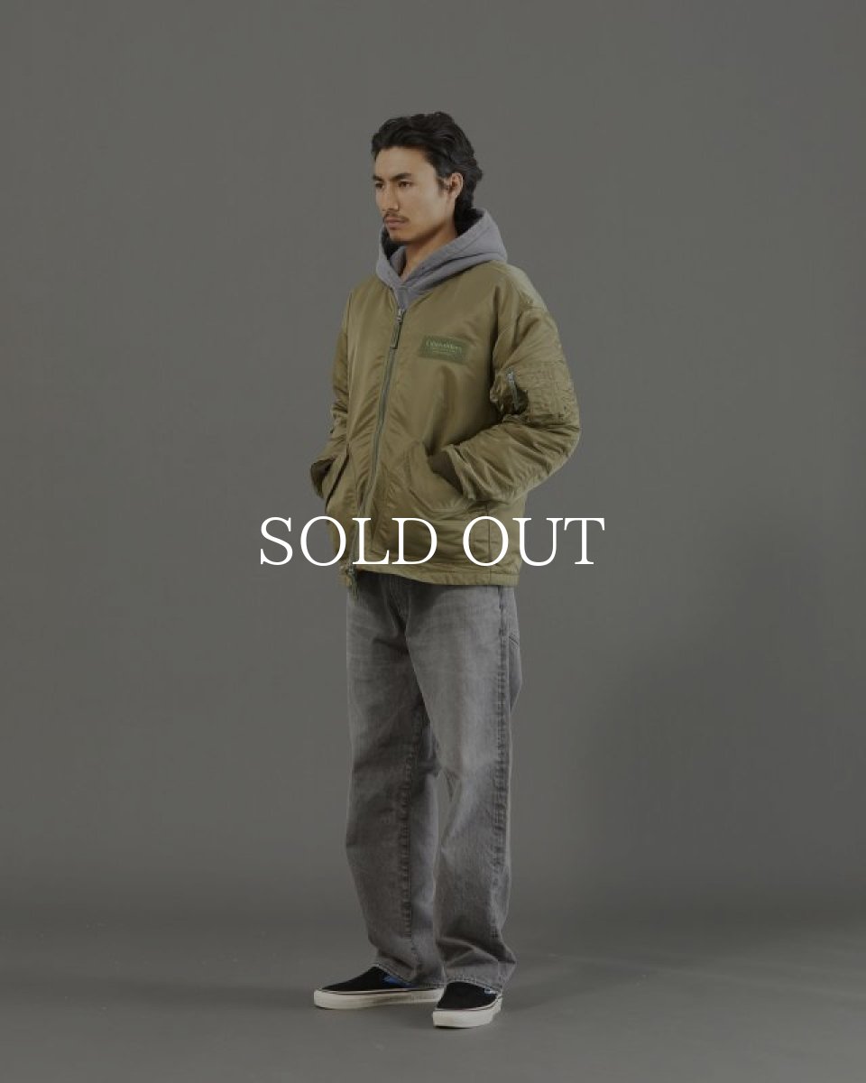 画像14: Liberaiders  COLLARLESS FLIGHT JACKET (OLIVE) (14)