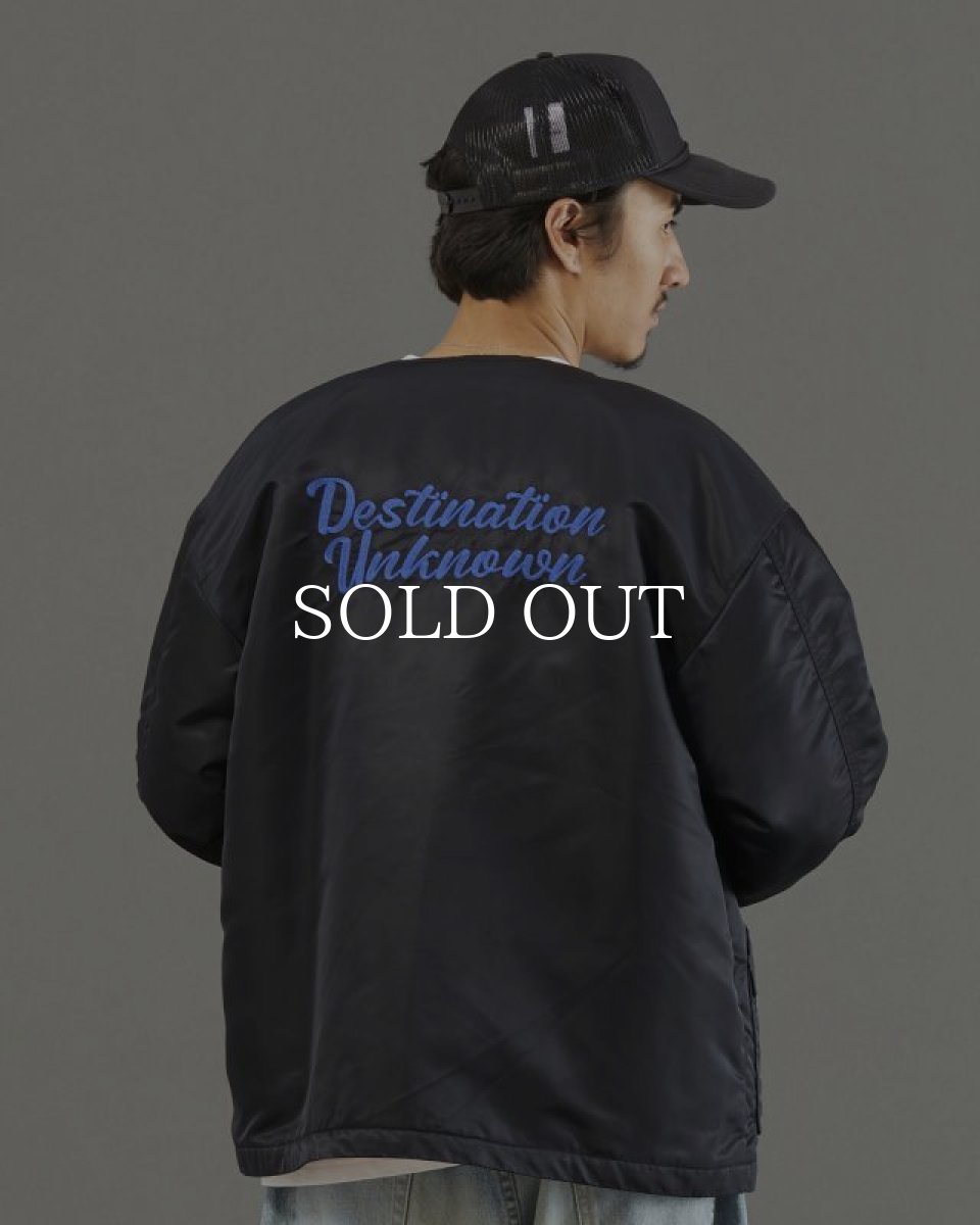 画像17: Liberaiders  COLLARLESS FLIGHT JACKET (BLACK) (17)