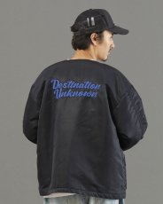 画像17: Liberaiders  COLLARLESS FLIGHT JACKET (BLACK) (17)