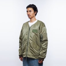 画像12: Liberaiders  COLLARLESS FLIGHT JACKET (OLIVE) (12)