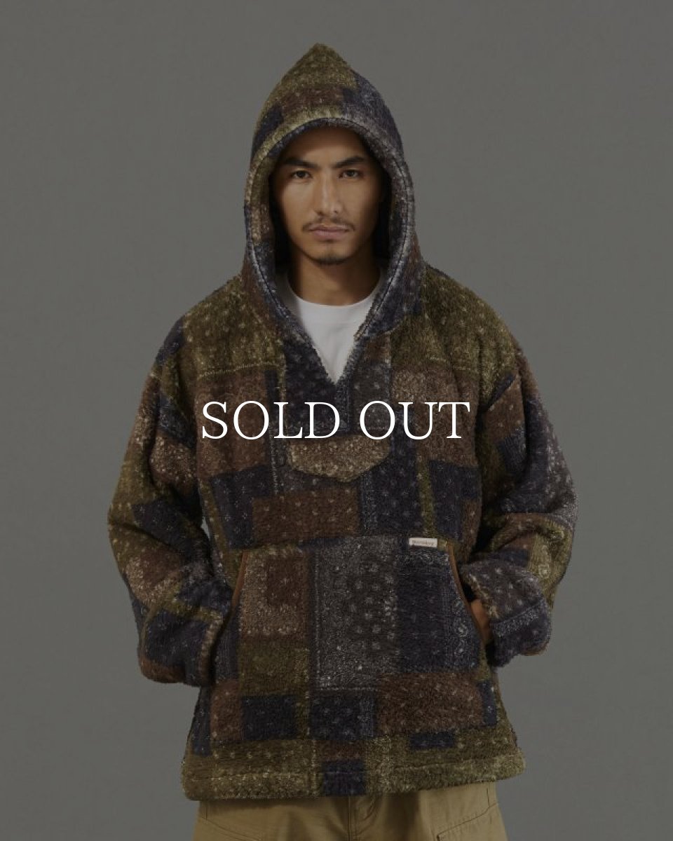 画像9: Liberaiders  BANDANA PILE FLEECE HOODIE (BROWN) (9)