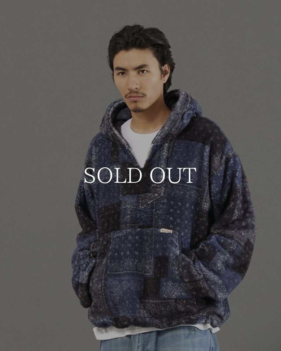 画像14: Liberaiders  BANDANA PILE FLEECE HOODIE (NAVY) (14)