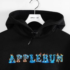 画像3: APPLEBUM  "Blue Flame Logo" Sweat Parka (Black) (3)