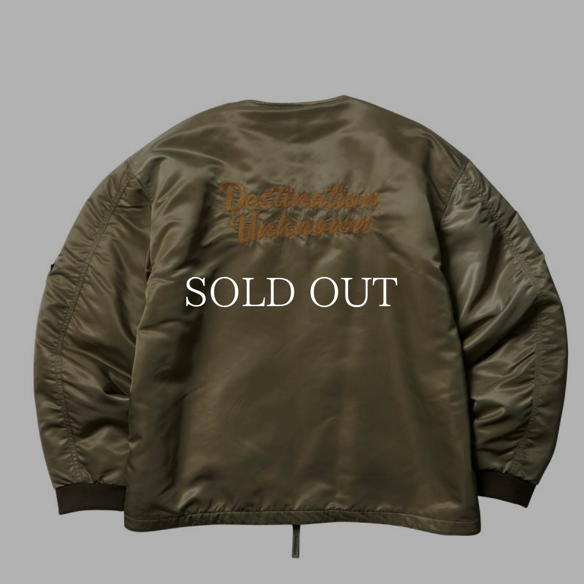 画像2: Liberaiders  COLLARLESS FLIGHT JACKET (OLIVE) (2)