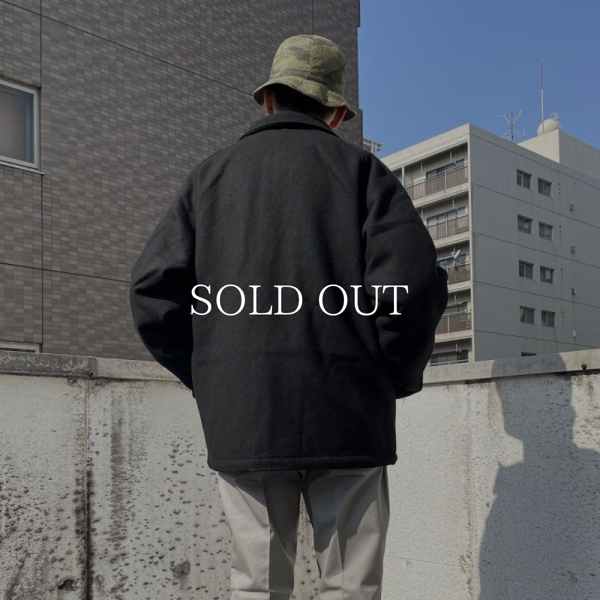 画像9: CHALLENGER  MELTON CLUB JACKET (BLACK) (9)