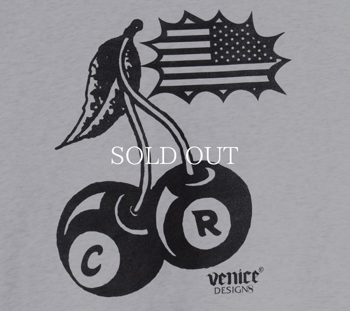 画像5: CUTRATE  ×VENICE8 COFFEE HOUSE CR CHERRY BOMB ZIP HOODIE (ASH GRAY) (5)