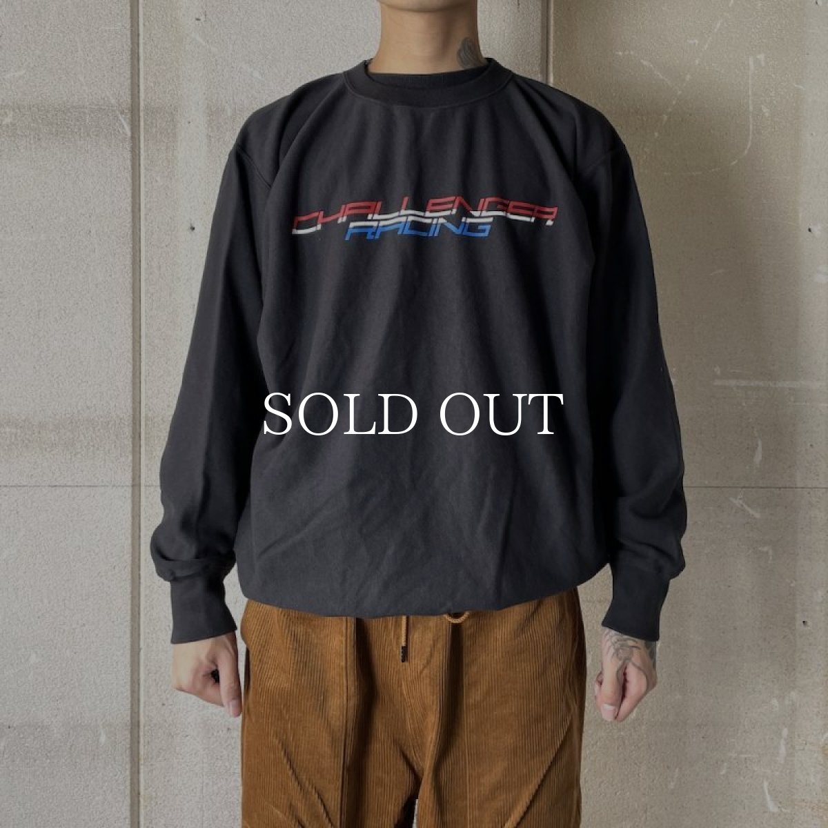 画像3: CHALLENGER  RACING LOGO C/N SWEAT (HEATHER GRAY) (3)