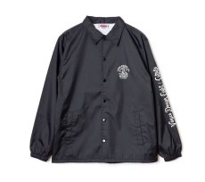 画像1: CUTRATE  ×VENICE8 COFFEE HOUSE G.O.D NYLON COACH JACKET (BLACK) (1)