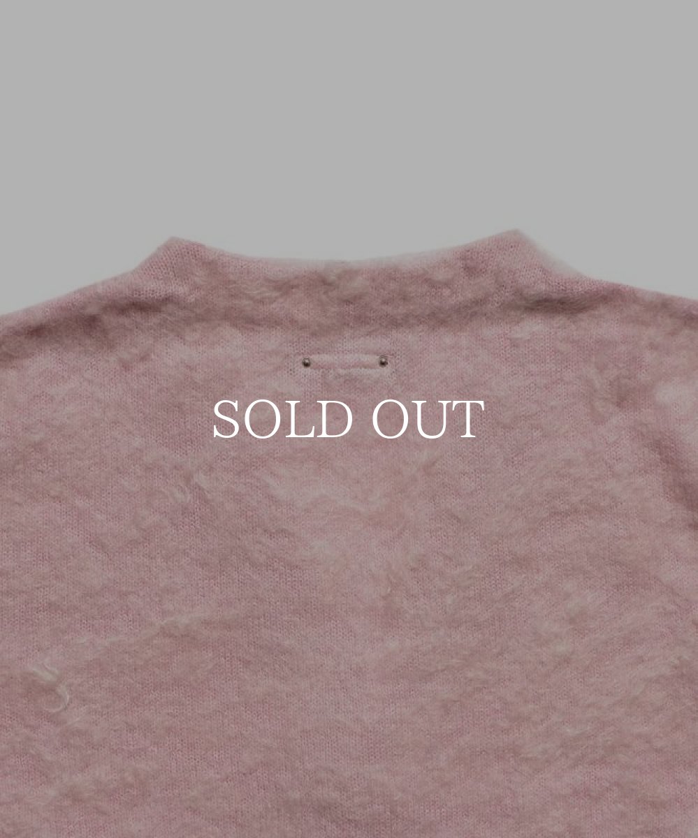 画像4: MINEDENIM  Shaggy Mohair Knit Cardigan (PNK) (4)