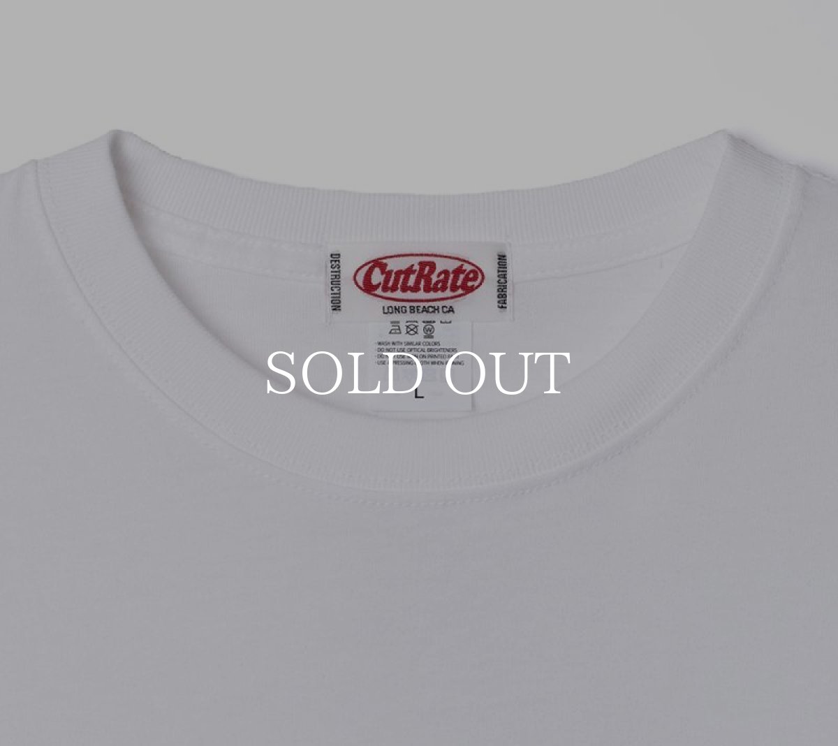 画像3: CUTRATE  ×VENICE8 COFFEE HOUSE G.O.D DROP SHOULDER L/S TEE (WHITE) (3)