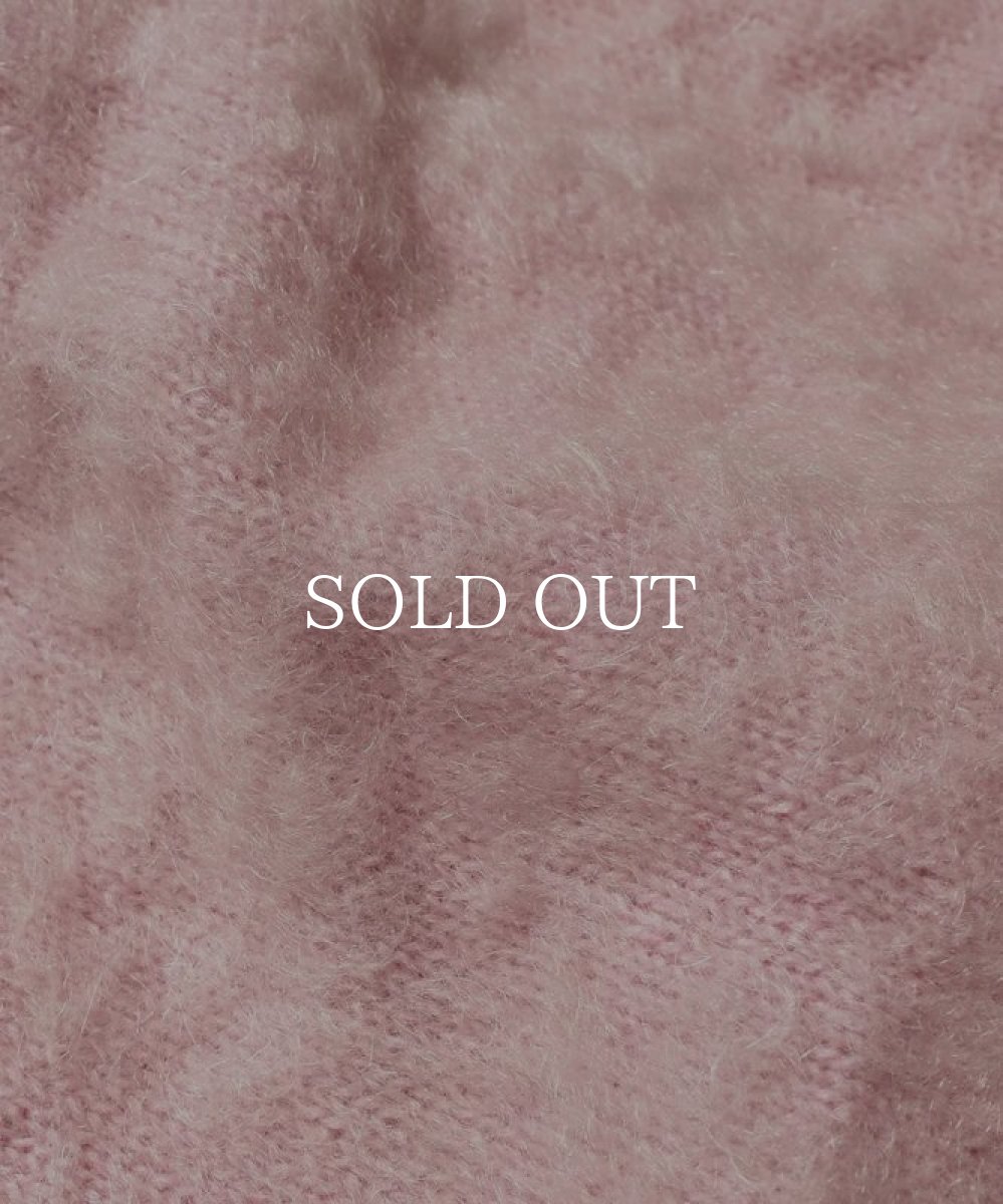 画像6: MINEDENIM  Shaggy Mohair Knit Cardigan (PNK) (6)