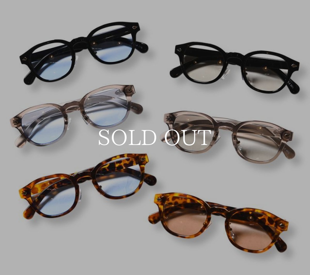 画像2: CUTRATE  CUTRATE LOGO GLASSES (DEMI × BLUE) (2)