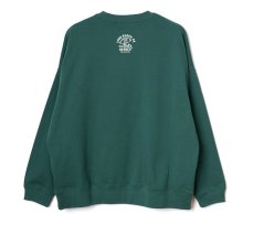 画像2: CUTRATE  ×VENICE8 COFFEE HOUSE SMILEY FACE DISPENSER DROP CREW NECK SWEAT (GREEN) (2)