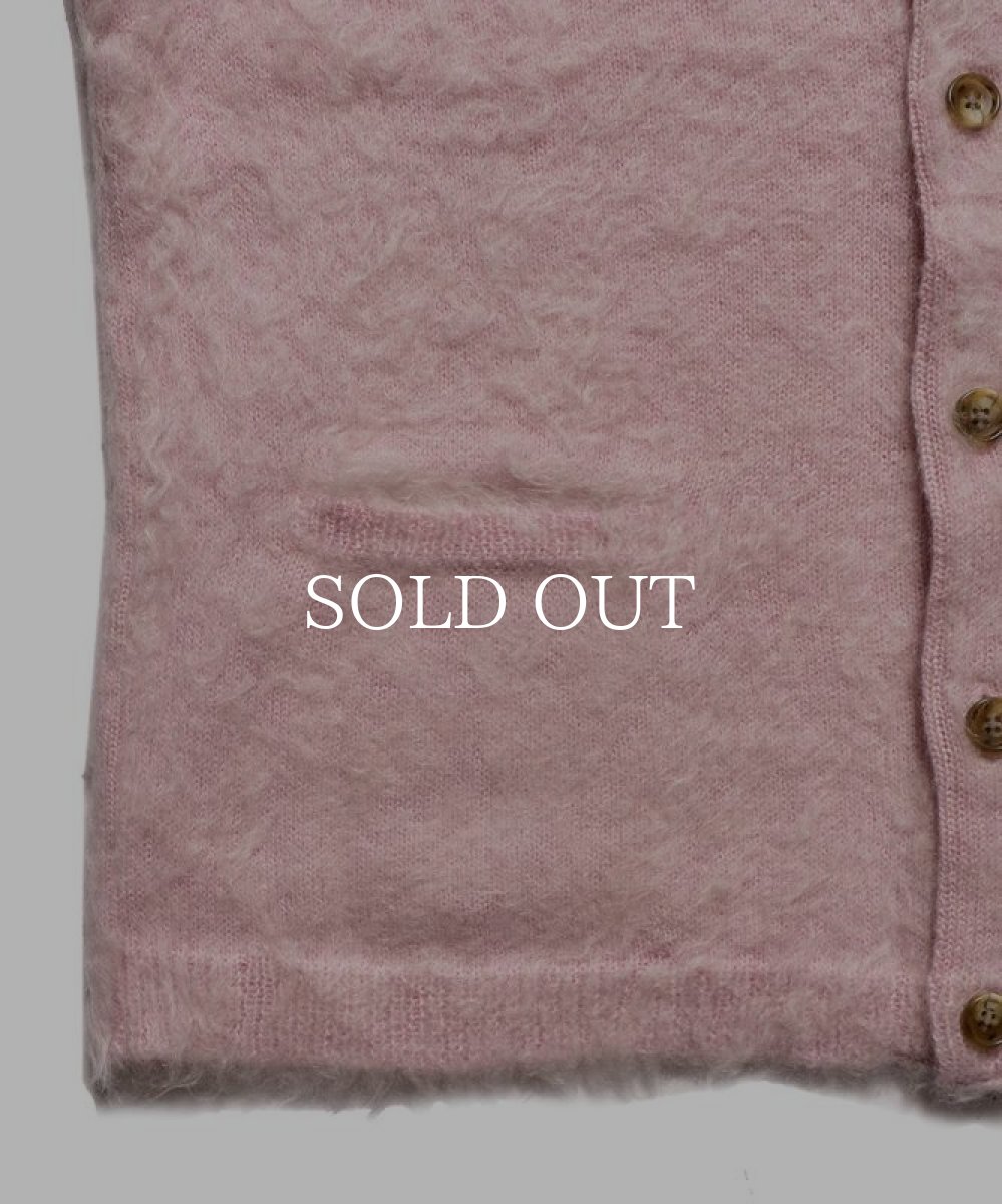 画像5: MINEDENIM  Shaggy Mohair Knit Cardigan (PNK) (5)
