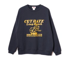 画像1: CUTRATE  ×VENICE8 COFFEE HOUSE DICE DROP CREW NECK SWEAT (NAVY) (1)