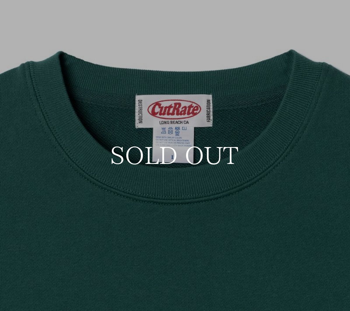 画像3: CUTRATE  ×VENICE8 COFFEE HOUSE SMILEY FACE DISPENSER DROP CREW NECK SWEAT (GREEN) (3)