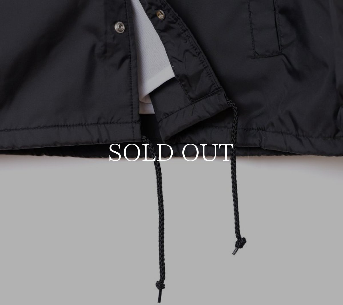 画像6: CUTRATE  ×VENICE8 COFFEE HOUSE G.O.D NYLON COACH JACKET (BLACK) (6)