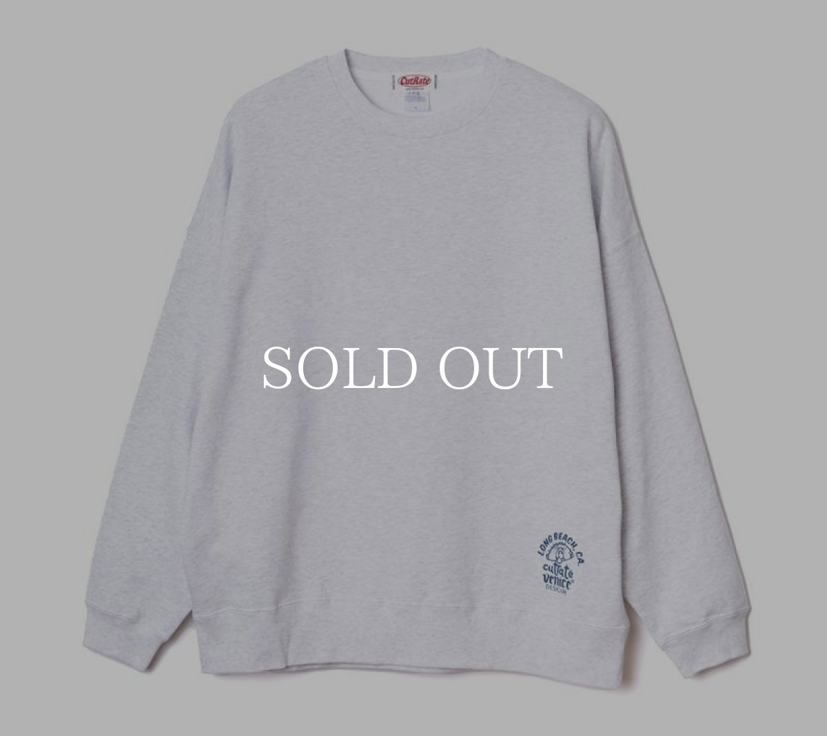 画像2: CUTRATE  ×VENICE8 COFFEE HOUSE SUBMARINE SAND DROP CREW NECK SWEAT (GRAY) (2)