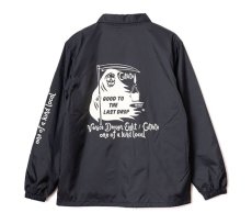 画像2: CUTRATE  ×VENICE8 COFFEE HOUSE G.O.D NYLON COACH JACKET (BLACK) (2)