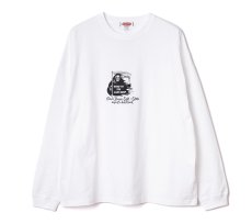 画像1: CUTRATE  ×VENICE8 COFFEE HOUSE G.O.D DROP SHOULDER L/S TEE (WHITE) (1)