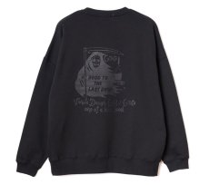 画像1: CUTRATE  ×VENICE8 COFFEE HOUSE G.O.D DROP SHOULDER CREW NECK SWEAT (BLACK) (1)