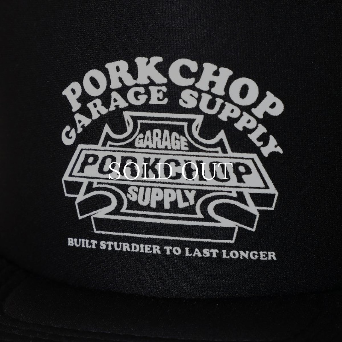 画像3: PORKCHOP GARAGE SUPPLY  3D B&S MESH CAP (BLACK) (3)