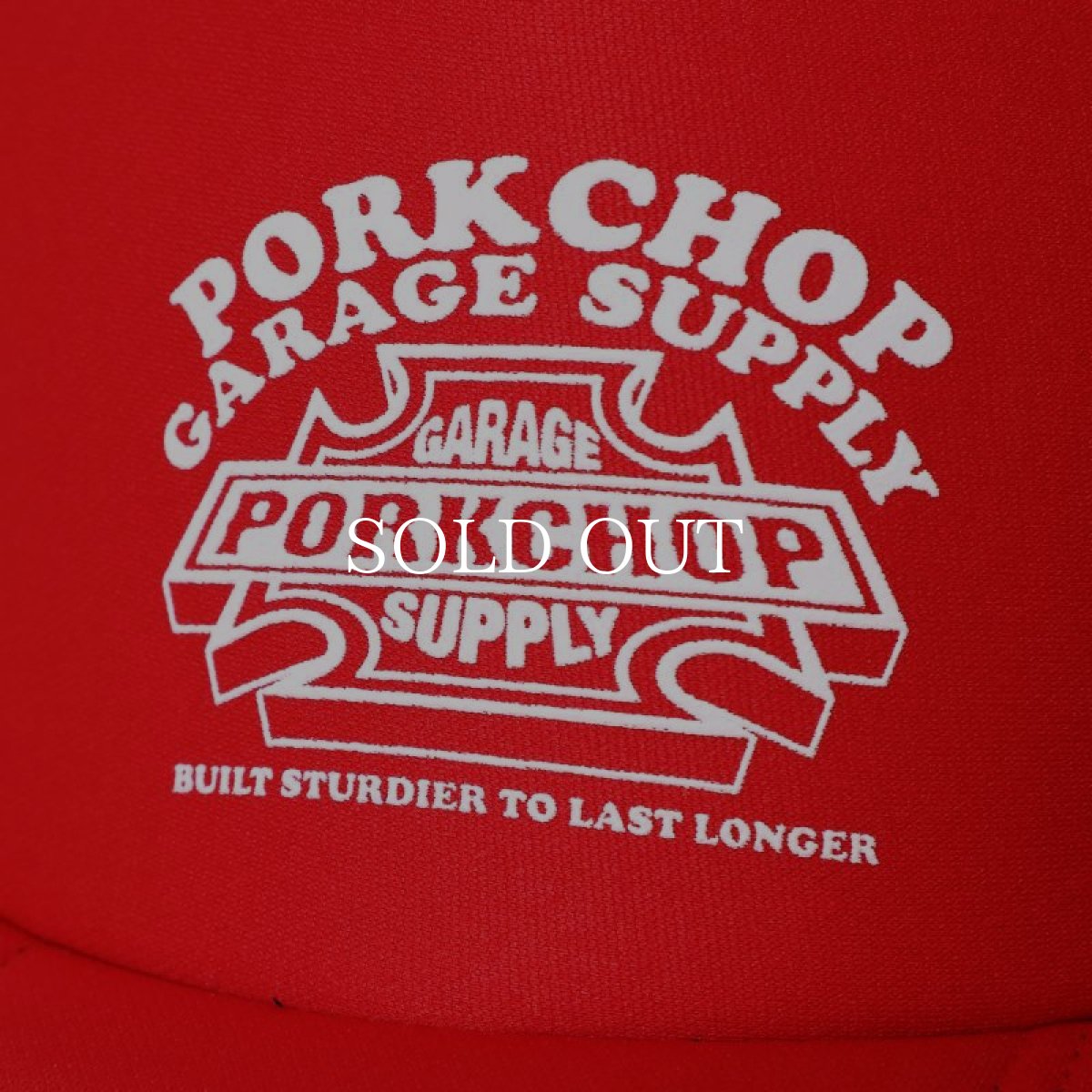 画像3: PORKCHOP GARAGE SUPPLY  3D B&S MESH CAP (RED) (3)