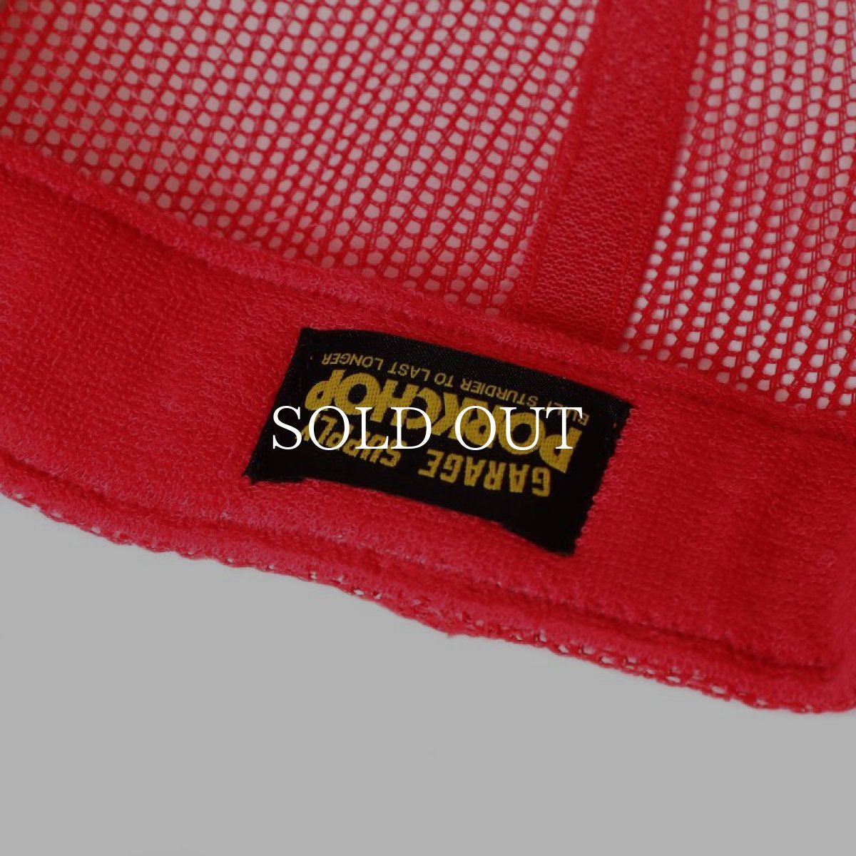 画像4: PORKCHOP GARAGE SUPPLY  3D B&S MESH CAP (RED) (4)
