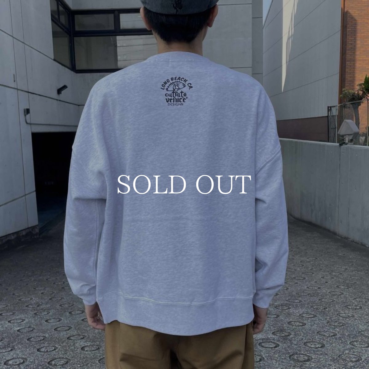 画像8: CUTRATE  ×VENICE8 COFFEE HOUSE SMILEY FACE DISPENSER DROP CREW NECK SWEAT (GREEN) (8)