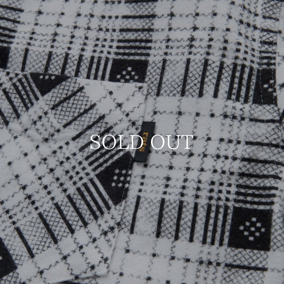 画像5: RATS  B.D PRINT FLANNEL CHECK SHIRT (WHITE CHECK) (5)