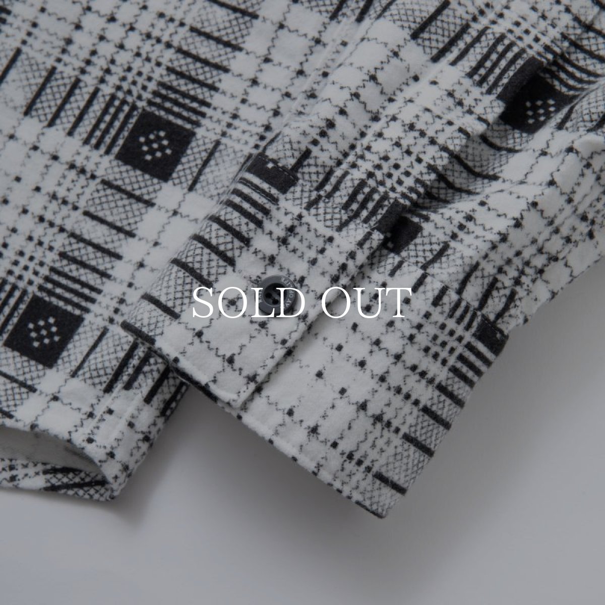 画像6: RATS  B.D PRINT FLANNEL CHECK SHIRT (WHITE CHECK) (6)